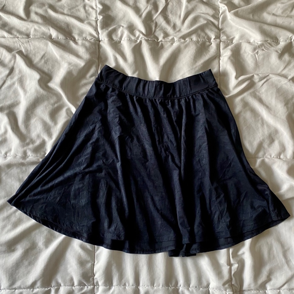 Hollister Navy Blue Skater Skirt